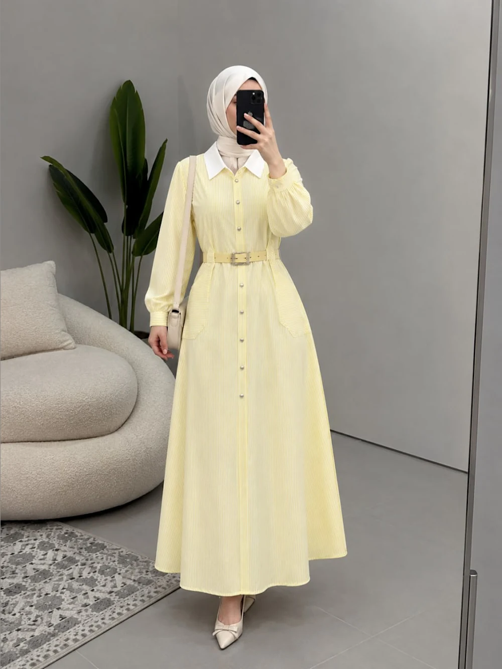 Robe Zouhour Avec Ceinture – Image 2