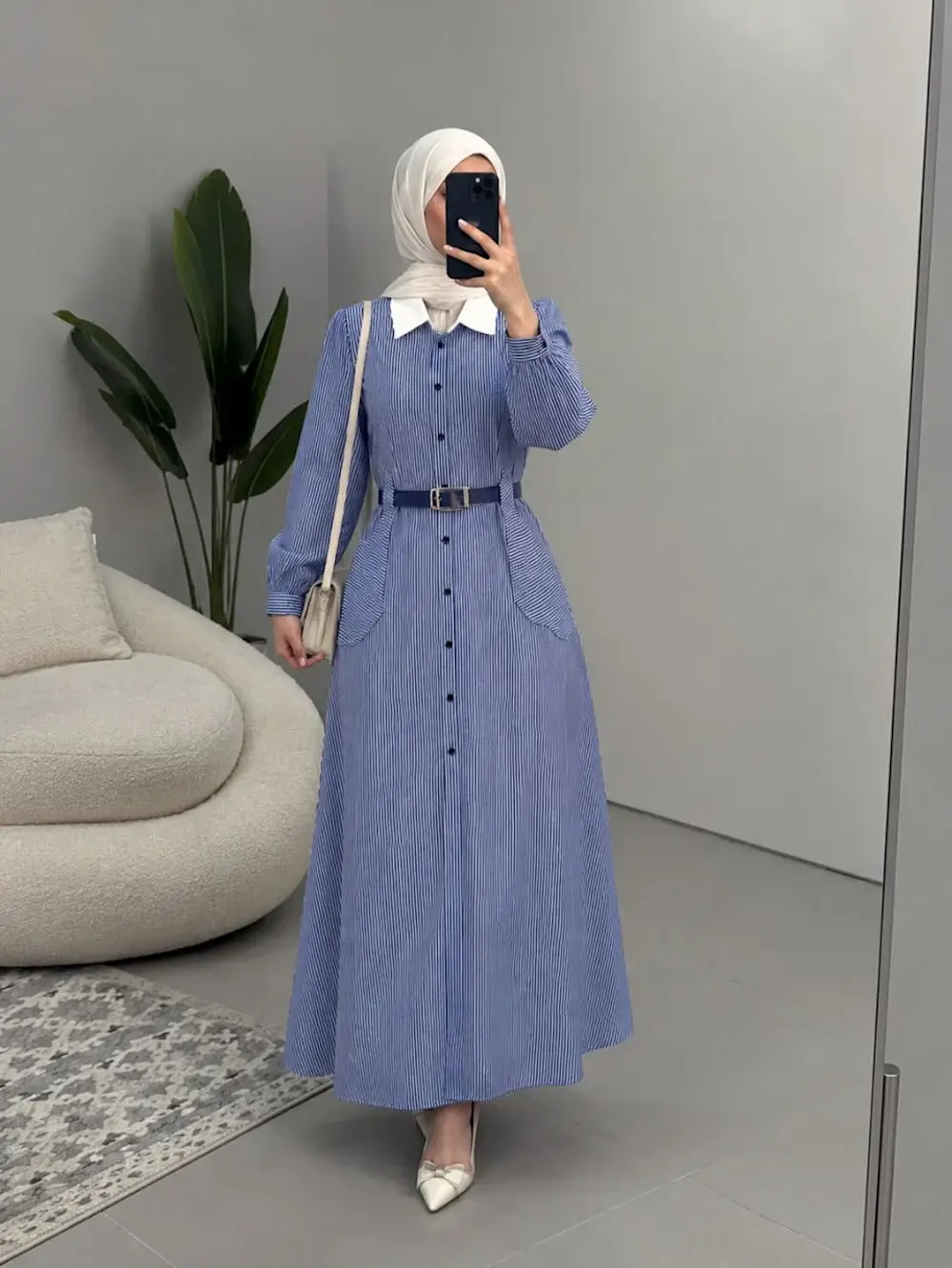 Robe Zouhour Avec Ceinture