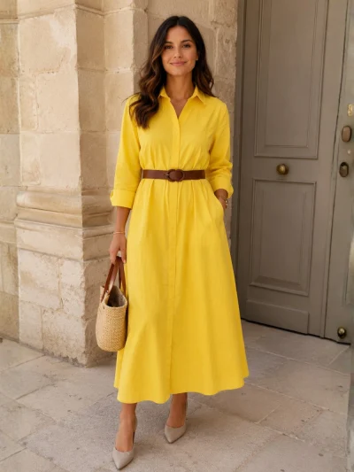 Robe chemise chic