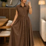 Robe Serina - Marron