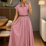 Robe Serina - Rose