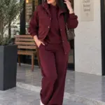 Set Jasmin - Rouge Bordeaux