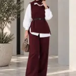 Set Molka - Rouge Bordeaux