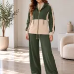 Set Asala - Vert / Beige